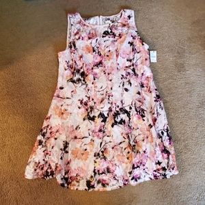 Pink floral dress